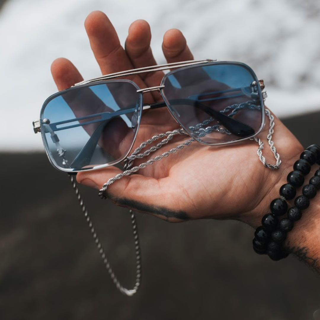 IBIZA - SILVER / OCEAN BLUE